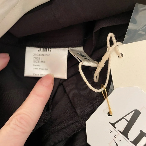 J. ING US Essentials black dress pants size M/L NWT - Picture 8 of 9